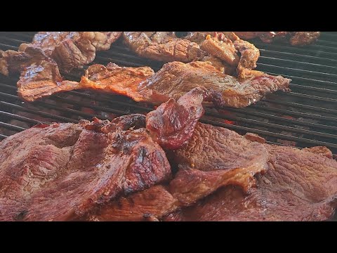 The sounds of grilling Carne Asada - Weber Kettle Grill