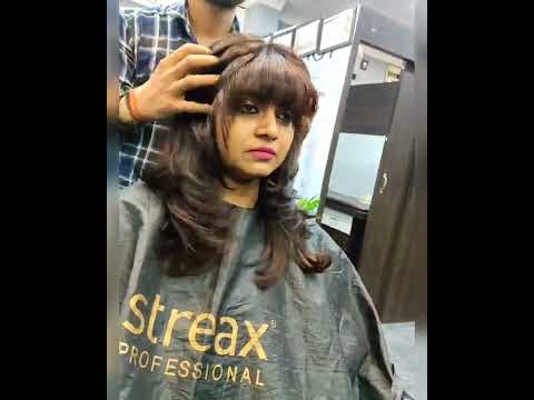 French layered haircut with bangs | Phoenixx Salon | #shorts #fomofact