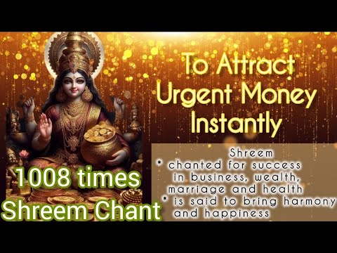 LAXMI MANTRA: Attract Daily Abundance & Luck with Most POWERFUL ONE WORD  chant | 1008 times Daily