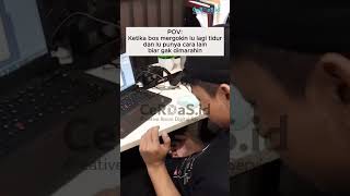 Ilmu baru nih?#viralvideos #viralreels #karyawan #bos #tidur #kerja #bekasi #ilmubaru #fyp #pov