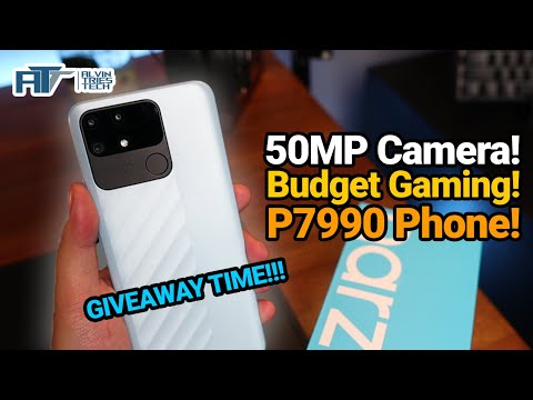 BUDGET CAMERA PHONE! realme narzo 50a review - Unboxing, Specs, Price, Gaming, Camera + GIVEAWAY!