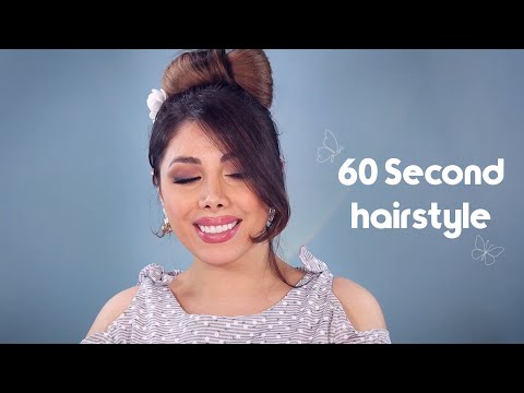 Hair tutorial - Easy hairstyle -60 second updo