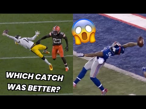 Odell Beckham Catch Vs George Pickens Catch Vs Browns (Steelers vs Browns week 2 highlights)