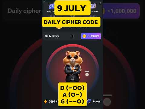 hamster combat daily cipher code 1 million coins today 9 july