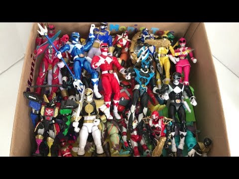 POWER RANGERS and BEN 10 TOYS with NAMES Red Ranger Rath Blue Ranger Humungousaur Black Ranger