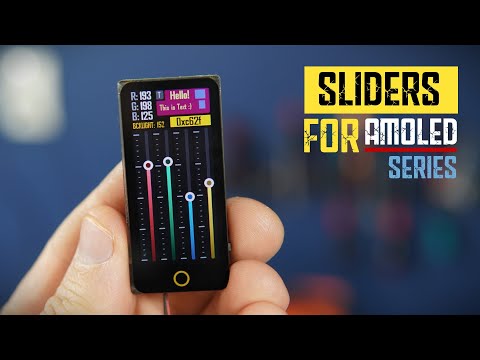 Gradient Sliders for T-Display S3 AMOLED Series (ESP32)