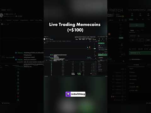 I Made $100 Trading Memecoins Live!