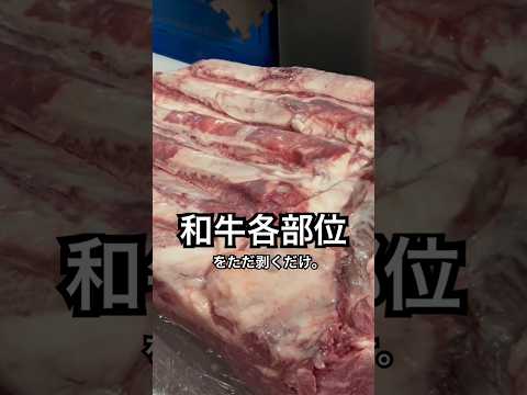 和牛の各部位をただ剥くだけの動画。なんの意味もありません。#asmr  #beef #meat #肉職人 #nikuhack