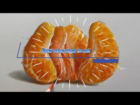 Draw an orange to eat