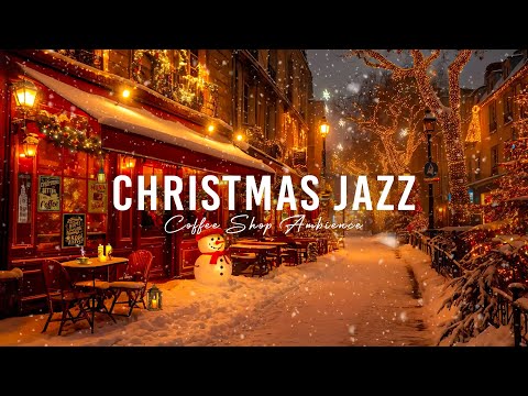 Dreamy Christmas Night 🎄 Cozy Coffee Ambience and Christmas Jazz Music for a Peaceful Holiday ✨