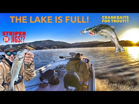 Cranking for Trout, Striper on Jigs?!  First Upper Lake Trip of the Year!