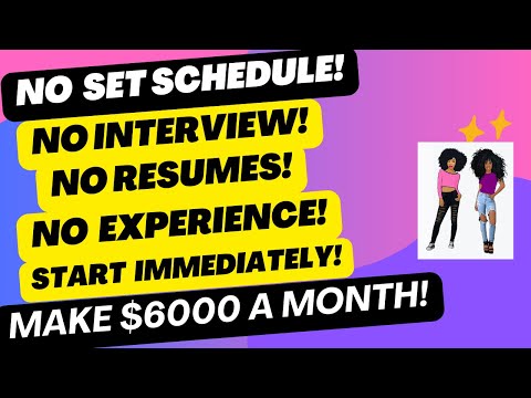 No Set Schedule! No Resume! No Interview! No Experience! Make $6000 A Month #remotejobs #wfhjobs