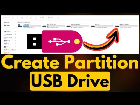 How to Create Partition USB Drive | How to Partition USB Flash Drive