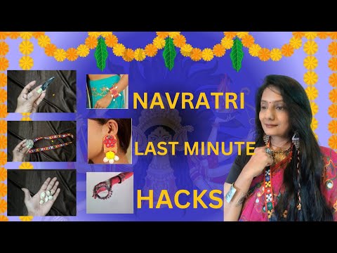 7 NAVRATRI Easy DIY Ideas 2024 You Must Try |Navratri Glam: Makeup, Outfit ,Tattoo & Hairstyles #diy