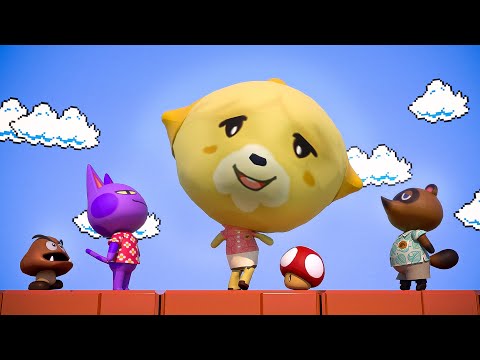 Isabelle found a weird mushroom and this happened!!! 🍄🍔 (Animal Crossing Parody)