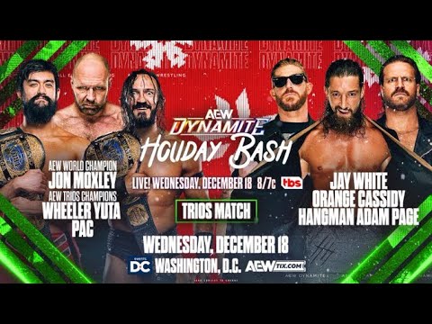 AEW Dynamite Jon Moxley, Wheeler Yuta & PAC vs Orange Cassidy, Hangman Page & Jay White (SIM)