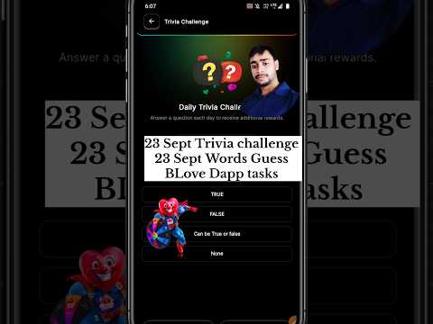 23 Sept BLove Trivia challenge video | BLove Dapp Trivia | BLove Dapp