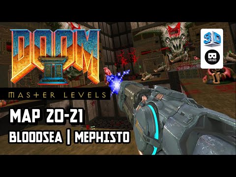 Master Levels MAP 20-21 (end)  【gzdoomvr】【VR180 8K 3D】