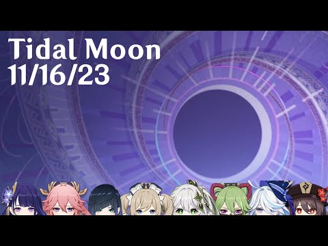 Genshin Impact - 36 star Spiral Abyss - Tidal Moon 11/16/23