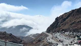 Nathula Pass View point- India China Boarder in month of December. Raw footage. Temperature 🌡️-3°C.