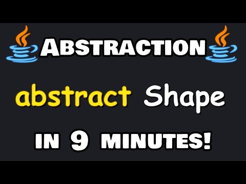 Learn ABSTRACTION in 9 minutes! 🌫️