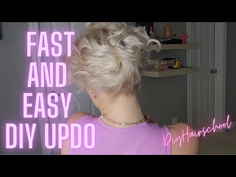 Fast and Easy Updo - DIY Holiday Hair