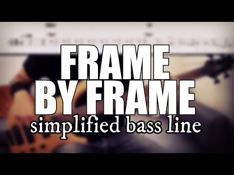 Frame By Frame - King Crimson | Simplified bass line with tabs #132