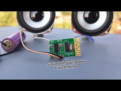 5v Bluetooth Audio Amplifier Board wiring and Sound test