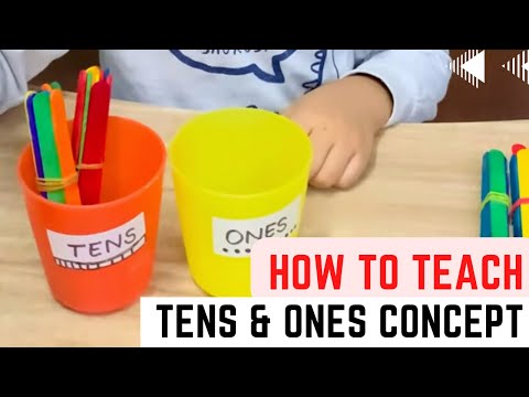 Learning Tens and Ones Concept in a easy way|Kindergarten Maths Concept for kids#maths #kindergarten