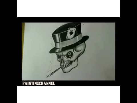 How to draw Skull Tattoo Short