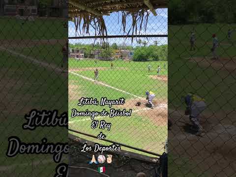 Que viva el béisbol!  🙏🏻⚾️✌🏻#beisbol #mexico #beach #nayarit #litibu