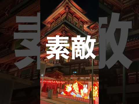 シンガポールの中華街に聳え立つ豪華絢爛な建物から… #chinese #chinesefood #singapore #싱가포르