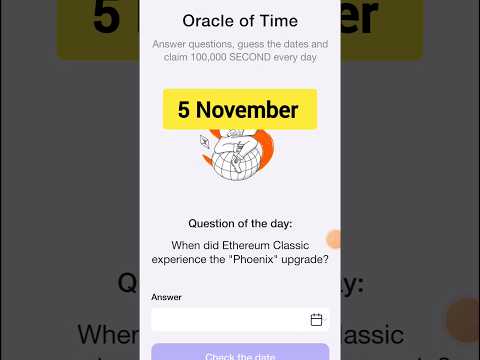 Oracle Of time today | 5 November time farm question of the day Oracle Of Time