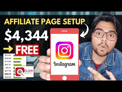 Instagram Affiliate Marketing 2024 | Instagram Page For Beginners | ClickBank Free Method | In Hindi