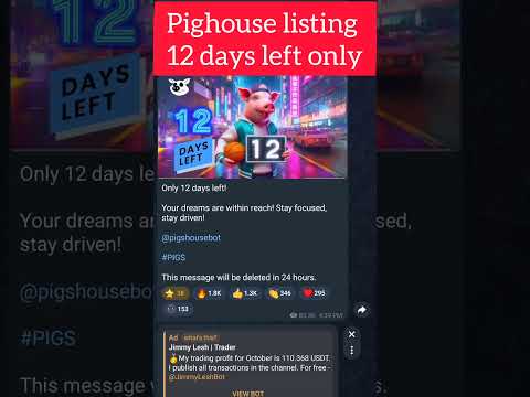 PIGGY HOUSE AIRDROP LISTING ON 25 DECEMBER || PIGHOUSE AIRDROP LISTING SOON