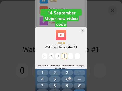 14 September Mejor new video code ll major secret Code today ll#shorts #viralvideo #mejores #mining