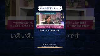 80%を無下にしない　#バラダン #肉乃小路ニクヨ #中島健太 #ふかわりょう #80対20の法則