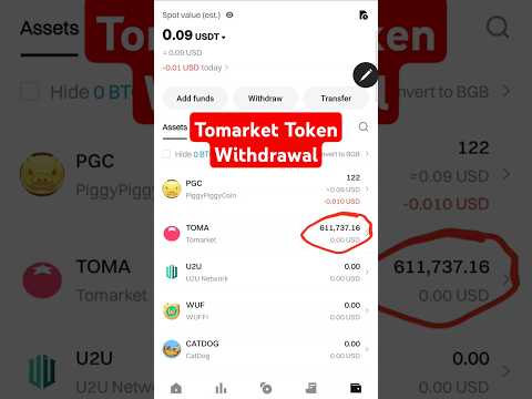 Tomarket Airdrop Withdrawal Now ✅️ | TOMA Token Price | Tomarket Listing Now | Tomarket Withdrawal