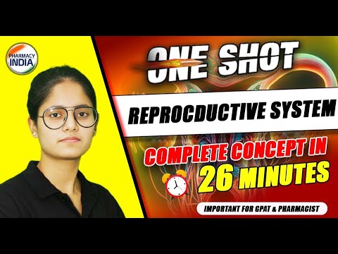 Reproductive System | One Shot | Complete Concept in 26 Minutes #gpatexam #pharmacist #druginspector