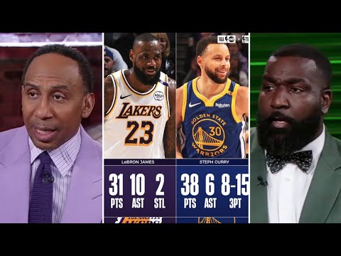 Stephen A. & Perkins react to LeBron's 31 Pts, Austin's triple-double help Lakers beat Warriors