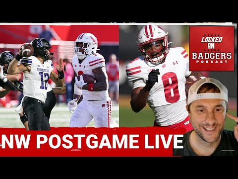 Wisconsin Badgers and Northwestern Wildcasts football LIVE postgame show!