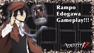 RAMPO GAMEPLAY!!!! - Bungo Stray Dogs Crossover - || Identity V ||