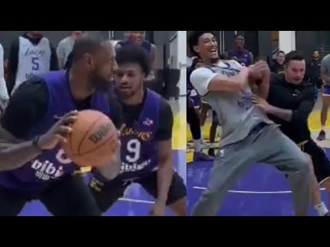 LeBron James & Bronny go 1 ON 1 & Trash Talks! JJ REDICK also goes 1 on 1!