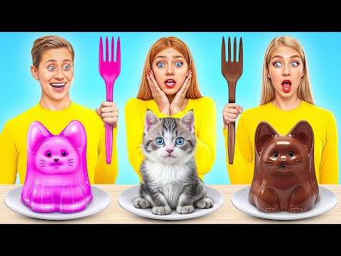 Gummy Food, Real Food vs Chocolate Food Challenge | Funny Challenges by Multi DO