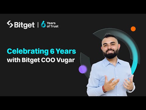 Celebrating 6 years with Bitget COO Vugar