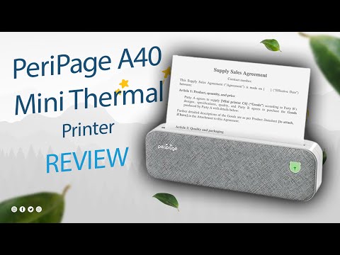 PeriPage A40 Mini Thermal Printer Review in Tamil