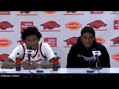 Arkansas' Karter Knox and Billy Richmond recap 109-35 win over Maryland-Eastern Shore