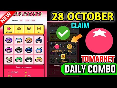 🔥 Tomarket Today Combo! Earn BIG with Today's Limited Crypto Opportunity | Complete Your Tasks Now