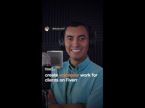 Doing voiceover work on Fiverr as a voice artist #shorts #voiceover #voiceoverartist