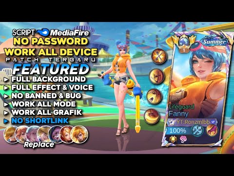 Script Skin Fanny Summer Lifeguard No Password Mediafire Full| Full Effect & Voice - Patch Terbaru